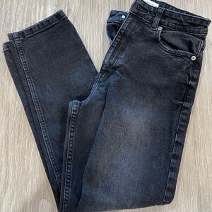 Zara black jeans no rips